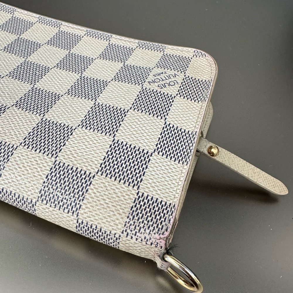 Louis Vuitton Insolite Bifold Damier Azur Long Wallet AUTHENTIC - Picture 14 of 15